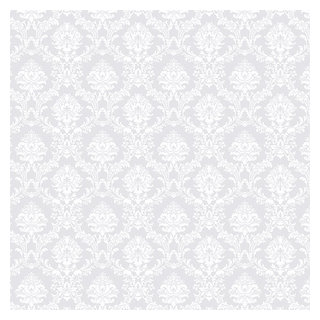 Small Print Damask Wallpaper - Traditional - Wallpaper - by American  Wallpaper & Design | Houzz