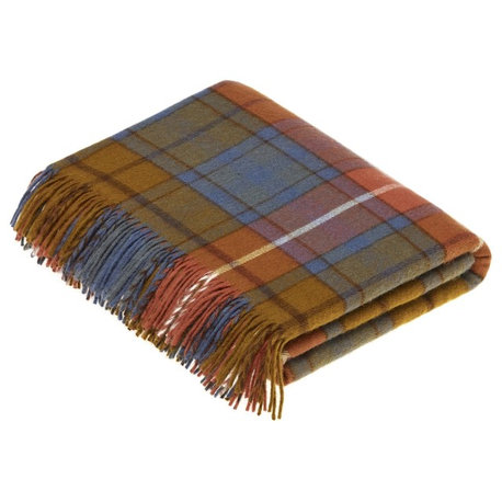 Tartan, Merino Lambswool, Antique Buchanan, Throw Blanket