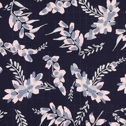 Petala Indigo - Roman blind, curtain and cushion fabric - Roman Shades