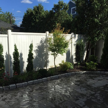 edging and bluestone