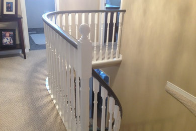 Painting stair railings and spindles after