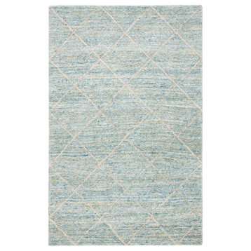 Safavieh Marquee Collection HIM423M Rug, Blue, 6' X 9'