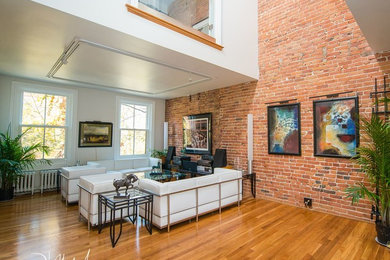Living room - living room idea in Boston