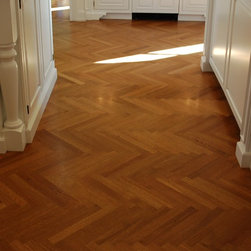 Rift Sawn White Oak from the Herringbone collection. - Engineered Wood Flooring