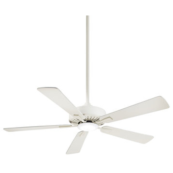 Minka Aire Contractor LED 52" Ceiling Fan With Remote Control, Bone White