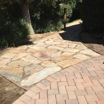 Bocce Ball Court & Decorative Stone Walkway