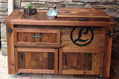 Barn Wood Bars, Tables, Cabinets