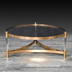 Varossi Round Coffee Table Rose Gold - Varossi Collection - Coffee Tables