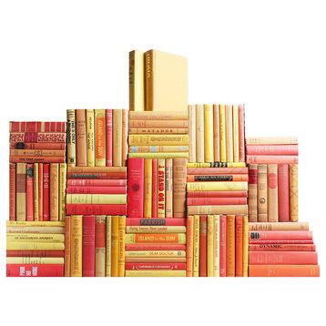 Vintage Sunset Book Wall, Set of 100