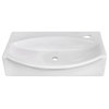 American Imagination 16.5"W Bathroom Vessel Sink Set, White