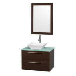 30" Wall Mounted Vessel Sink Bathroom Vanity Set - Bathroom Vanities And Sink Consoles