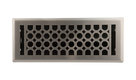 Satin Nickel Charlotte Floor Register, 4"x12"