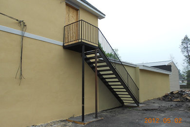 Exterior Stairs with Landing