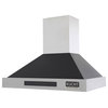 Kucht Professional 30" Stainless Steel Wall Mounted Range Hood in Black