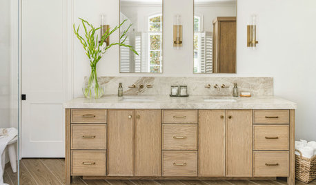 10 Beautiful Bathroom Vanities in Warm Wood