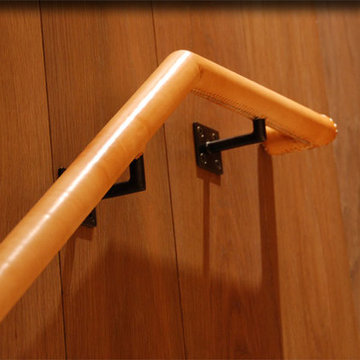 Leather Wrapped Stair Railings
