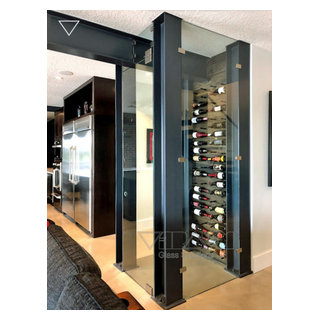 Glass Wine Cellar - Modern - Wine Cellar - Orlando - by Vitralum Glass ...