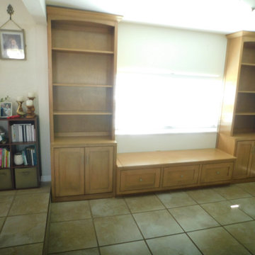 Custom Shaker Window Bench Seat and Cabinets