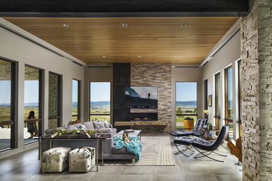 Inspiration for a contemporary home design remodel in Denver