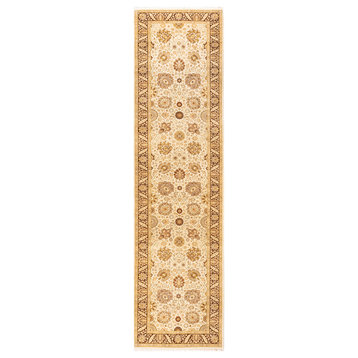 Ali One-of-a-Kind Hand-Knotted Runner Ivory, 3'3"x12'6"