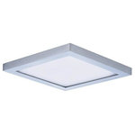 Maxim Lighting - Maxim Lighting 57722WTSN Wafer - 6.25" 15W 1 LED Flush Mount - Wafer was designed for the discriminate consumer who wants the low profile look of recessed without the high cost. Manufactured of die cast aluminum, Wafer brings ultimate heat dissipation to its edge lit technology. Edge lighting gives very even light distribution while dispersing heat over a larger area. The result of this is longer LED life and better light diffusion.Shade Included: TRUEColor Temperature: 3000CRI: 90+Lumens: 1050* Number of Bulbs: 1*Wattage: 15W* BulbType: PCB LED* Bulb Included: No