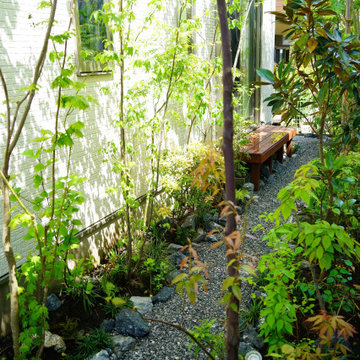 側庭に生まれた山道の気配 / A Quiet Path Through Greenery
