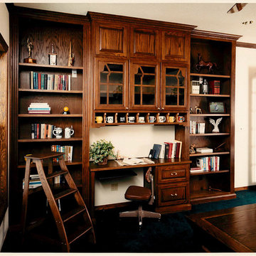 Traditional Southern Manor Style Home - Kitchen, Bar & Study