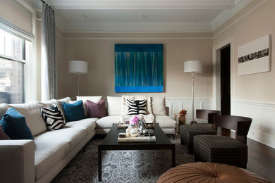 Inspiration for a modern living room remodel in New York