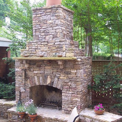 Drystack Natural Stone Outdoor Fireplaces & Fire Pits - Fire Pits