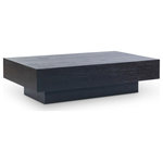 Meridian Furniture - Otto Oak Veneer Coffee Table, Black - Accentuate any room's design and appeal with the Otto Coffee Table. With its understated design and clean lines, this coffee table is a versatile addition to any living space. Crafted from high-quality oak veneer, it exudes a timeless elegance that will complement any decor style. The table's black finish adds a touch of sophistication and durability, making it a practical and stylish choice for any home. Whether you're looking to create a cozy and inviting atmosphere or a modern and minimalist look, this coffee table is the perfect centerpiece for your living room.
