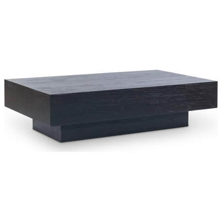 Otto Oak Veneer Coffee Table, Black