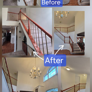 New Hope Kitchen Painting Railings Trim