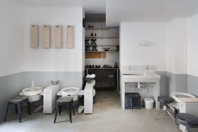 Inspiration for a contemporary home design remodel in Paris