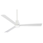 Minka Aire - Minka Aire Simple 44" 44" Ceiling Fan F786-WHF - 44" Ceiling Fan from Simple 44" collection in Flat White finish. No bulbs included. 44" 3-Blade Ceiling Fan in a Flat White Finish with Flat White Blades Optional Custom LED Light Kit Available K9787L No UL Availability at this time.