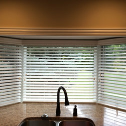 Bay Window Treatments - Venetian Blinds