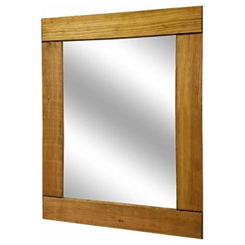 Driftwood Natural Rustic Style Vanity Mirror , 36"x30"