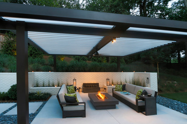 Modern Patio by Equinox Louvered Roof
