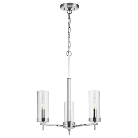 Zire 3-Light Chandelier in Chrome