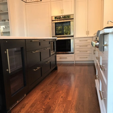 White and Black Shaker Kitchen