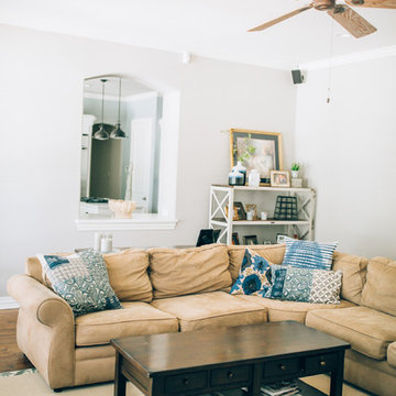 Transitional Living Room - Southlake TX