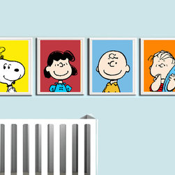Charlie Brown Nursery Room Prints - Nursery Decor