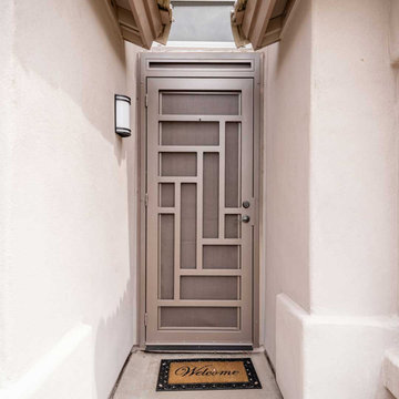 Modern Single Jazz Iron Security Door