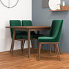Rotor Modern Small Kitchen Solid Wood Walnut Table Dining Furniture Set