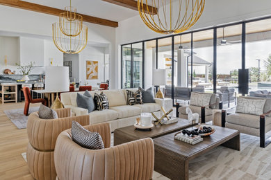 Inspiration for a living room remodel in Dallas