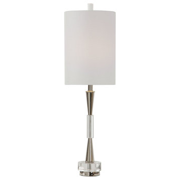 Uttermost 29734-1 Azaria 33" Tall Buffet Table Lamp - Polished Nickel