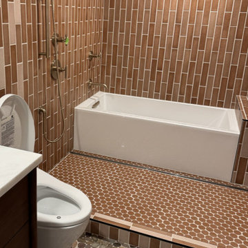The "Sensory Retreat" | Earthy Elegance: A European-Inspired Wet Room