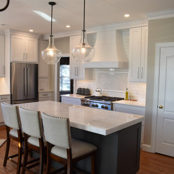 Gorgeous Grey and White Kitchen