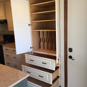 White Suede & Basil Kitchen