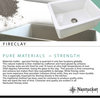 Nantucket Sinks' White Farmhouse Fireclay Sink, Curved Front