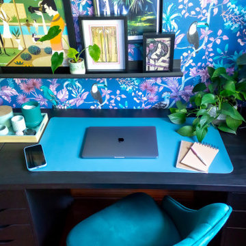 Tropical Mid-Century Tiki Office